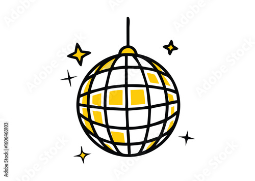 Disco ball Vector Illustration