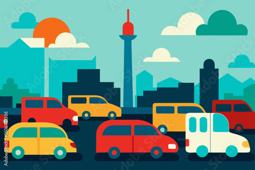 vector illustration of city
