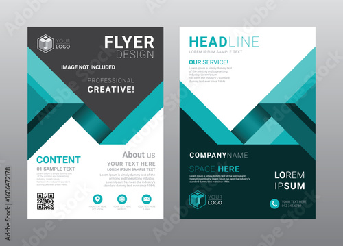 Business brochure cover layout template design. | Premium