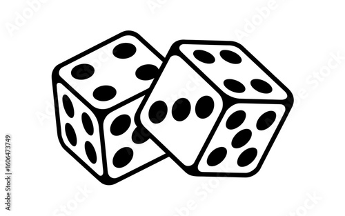 dice on white