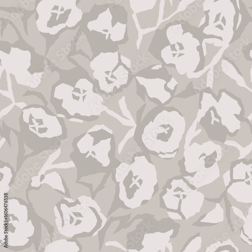 Vector botanical illustration seamless repeat pattern