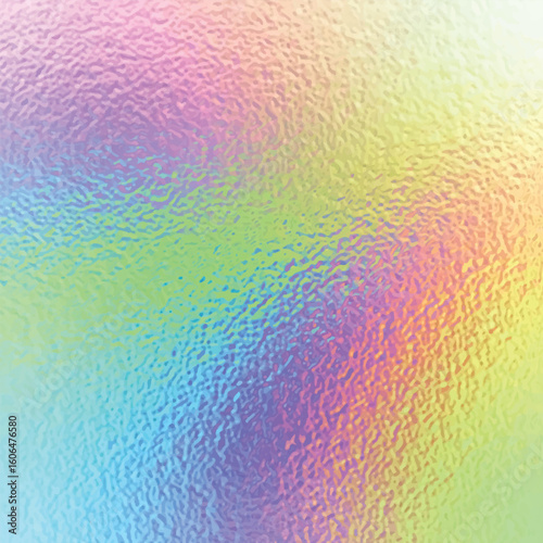Pearl background with shimmering mother of pearl and rainbow colours. nacreous texture. Glass crumpled foil surface, blurred matte pattern. Vector