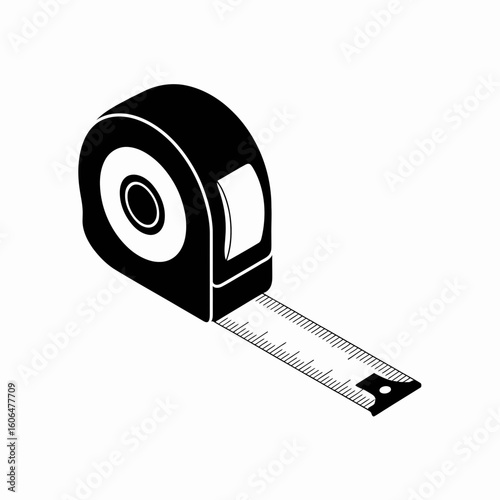 measuring tape on white background