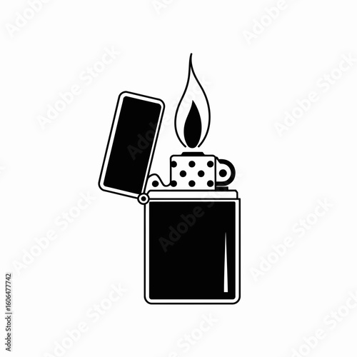gas lighter vector