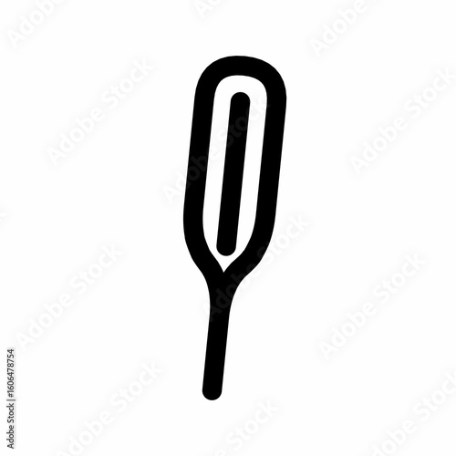 Digital Thermometer Icon - Health and Temperature Measurement Symbol