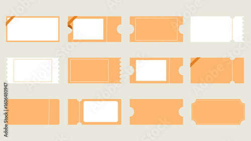 クーポンのデザイン　雛形　文字なし