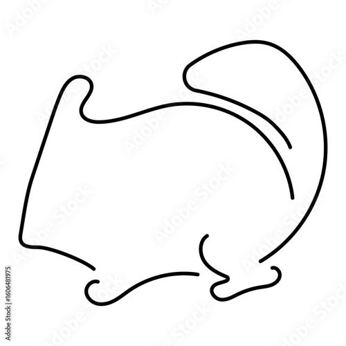 chinchila icon isolated on white background, vector illustration.