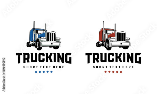 Truck logo designs template vector, cargo logo, delivery, Logistic logo symbol