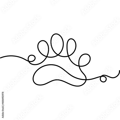 Monoline Cat Paw