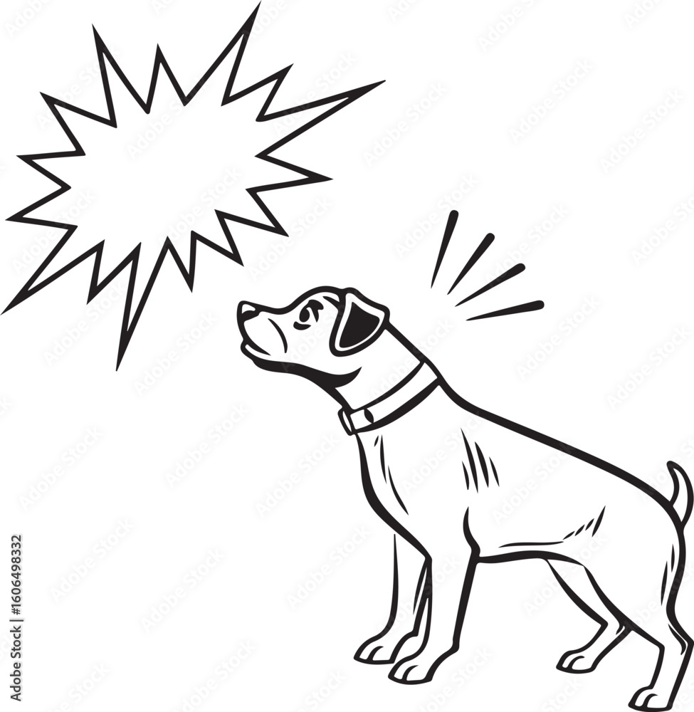 Obraz premium Young man shouting with speech bubble in comic style illustration – expressive talking or yelling cartoon concept 
