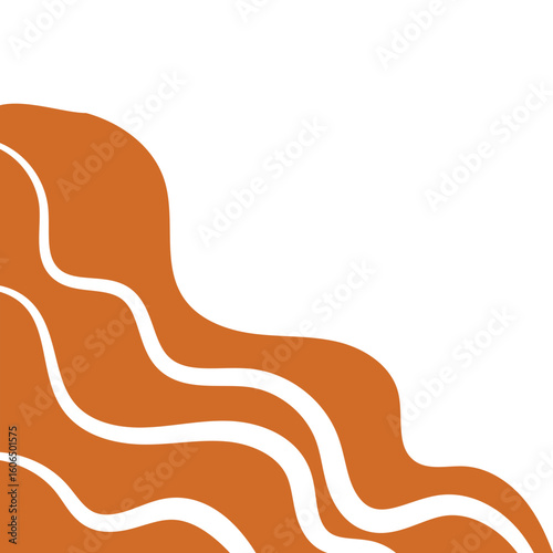Abstract Wavy Corner