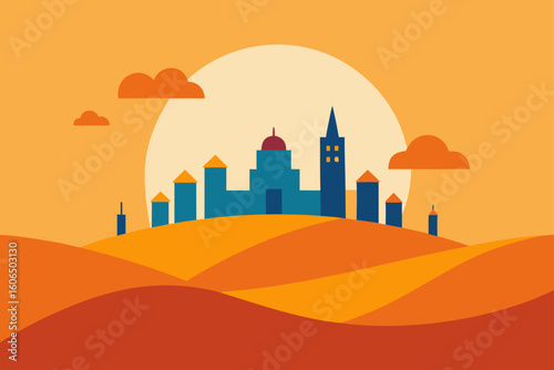vector illustration of city skyline
