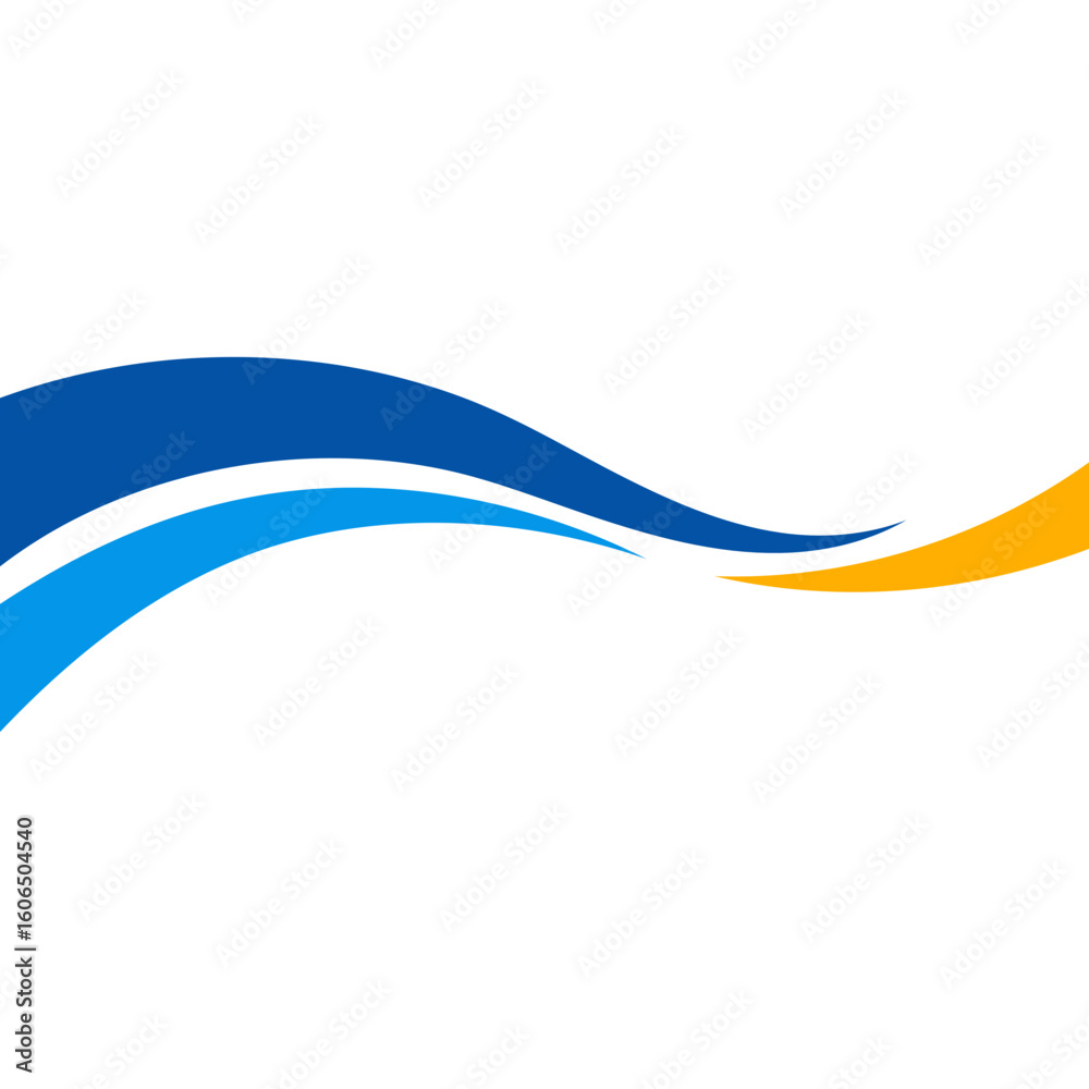 Fototapeta premium Business Wave Element