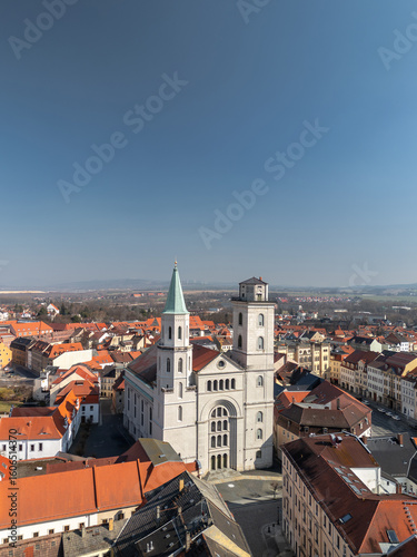 Wallpaper Mural Cityscape of Zittau, Saxony, Germany: Johanniskirche church, one of the landmarks of the city Torontodigital.ca