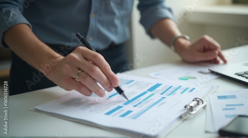 Wallpaper Mural Person Analyzing Document on Clipboard Torontodigital.ca