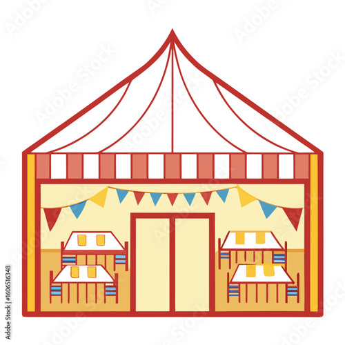 Beer Tent  
icon featuring beer, pretzels, and Bavarian elements. Perfect for party themes and German festival designs.