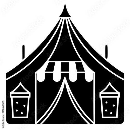 Beer Tent  
icon featuring beer, pretzels, and Bavarian elements. Perfect for party themes and German festival designs.