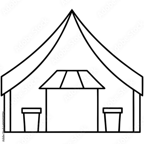 Beer Tent  
icon featuring beer, pretzels, and Bavarian elements. Perfect for party themes and German festival designs.