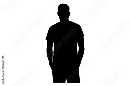 Illustration of a sleek black glass bottle with a long neck and rounded body on a white background