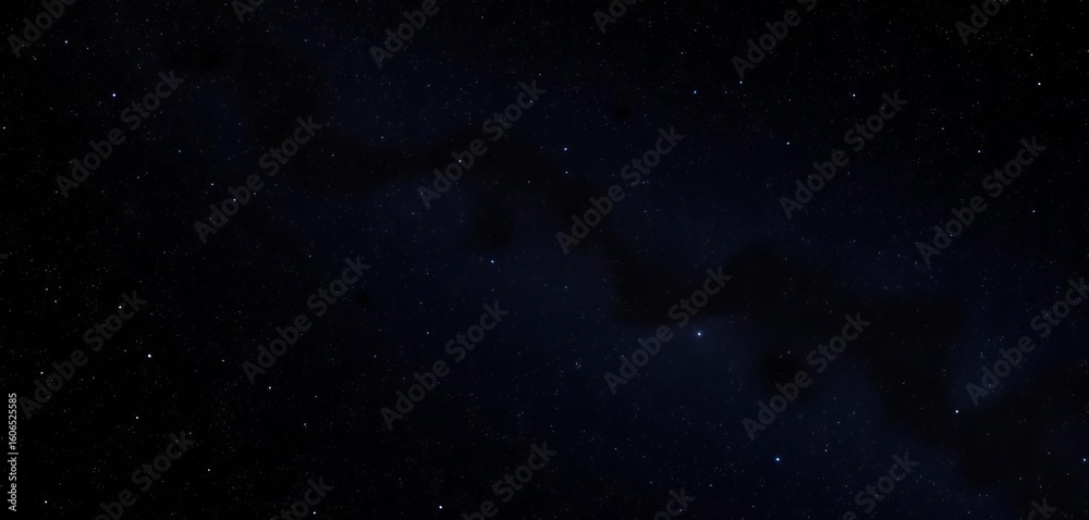 Fototapeta premium Vast, star-speckled black expanse mimicking a cosmic night sky, void, cosmic dust