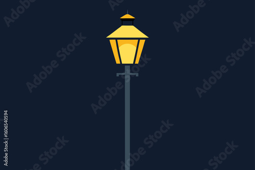 street lamp on blue sky