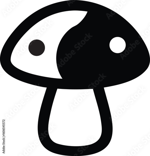vector illustration of a mushroom