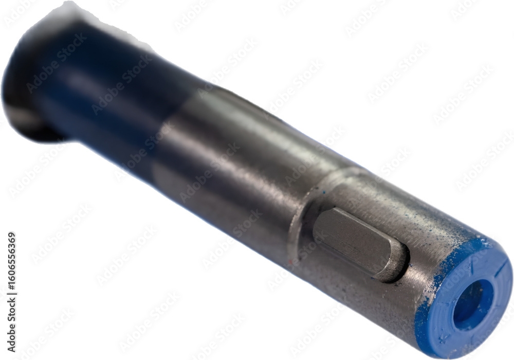 Fototapeta premium Metal shaft with spline and cap