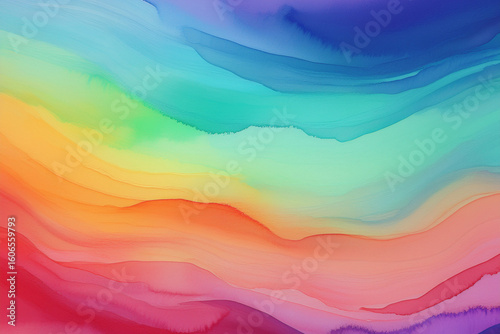 Vibrant warm abstract painterly background., Modern colorful texture with artistic brush strokes resembling a sunset