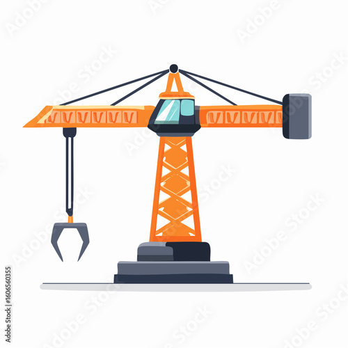 Use construction-related symbols like a hammer or crane to depict strength. A combination of orange and dark gray communicates durability and reliability