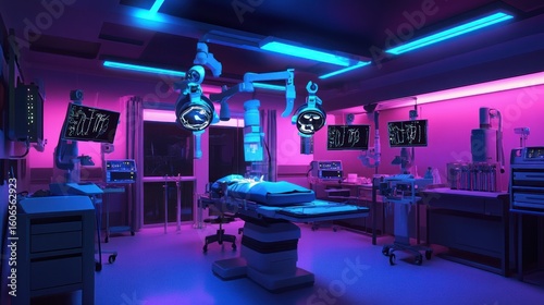 Futuristic surgical suite