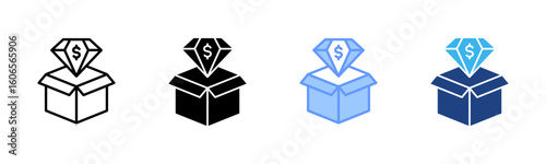 Value icon set multiple style collection