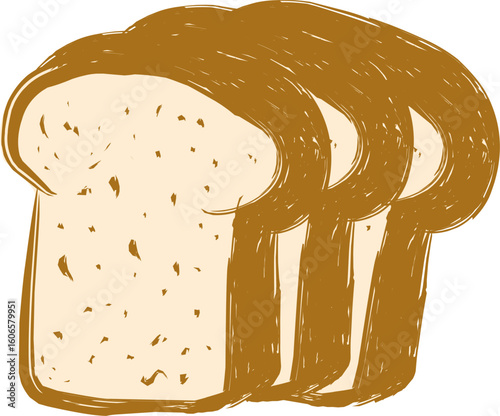 vector illustration of a bread