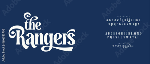 Rangers modern stylish capital alphabet letter logo design