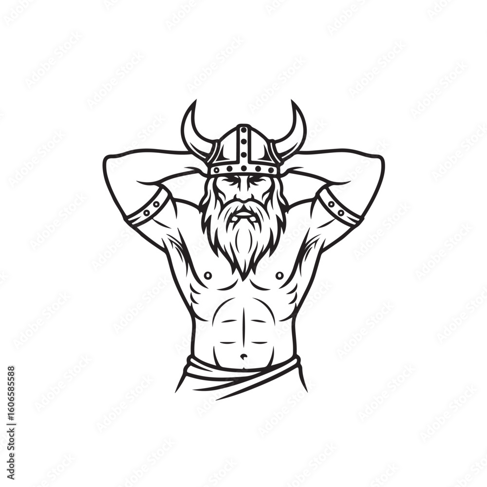 Fototapeta premium Legends of the North: The Untold Sagas of Viking Warriors, Seafaring Conquests, and Norse Mythology