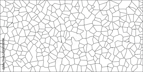 Abstract black and white cellular structure illustration a modern geometric pattern for creative designs and concepts of science