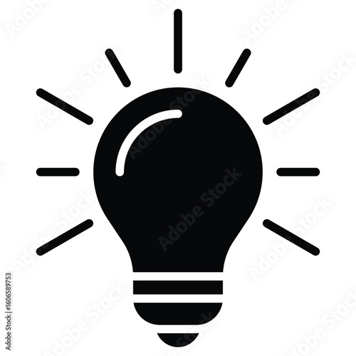 lightbulb icon for bright ideas, innovation, and solutions