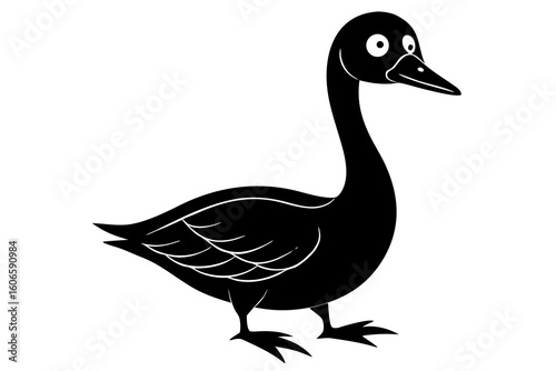 Spooky Goose Illustration – Eerie & Whimsical Halloween Art
