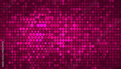 Abstract background of glowing pink circles