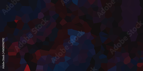 Digital mosaic of cellular forms representing internal structures and complex processes in a dynamic and dark setting