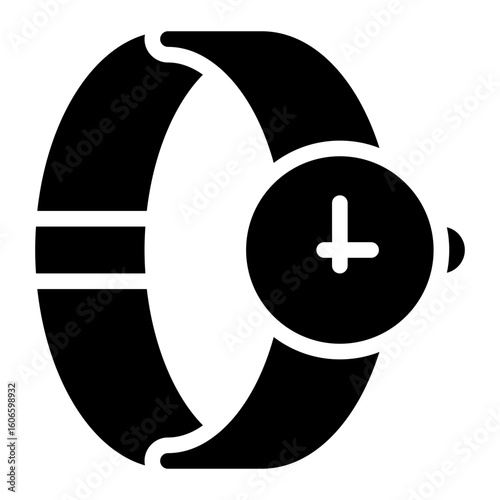 wristwatch glyph icon