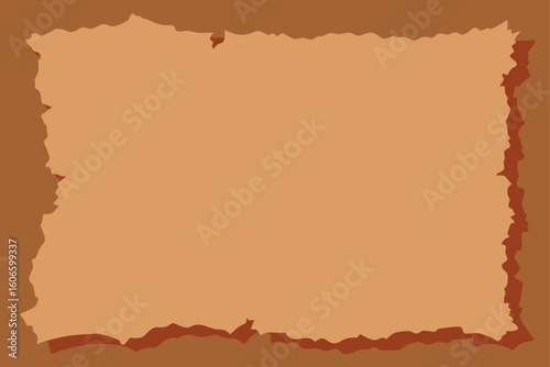 old paper with burnt edges