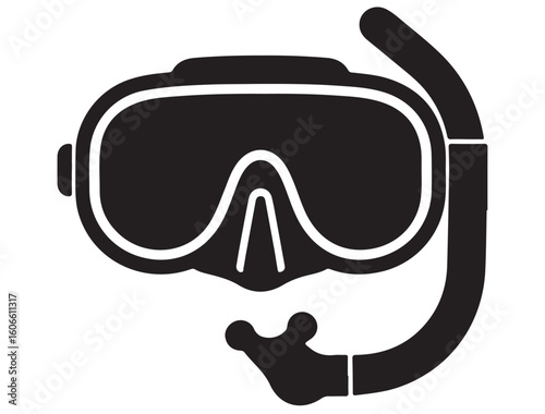 SNORKEL MASK SILHOUETTE
