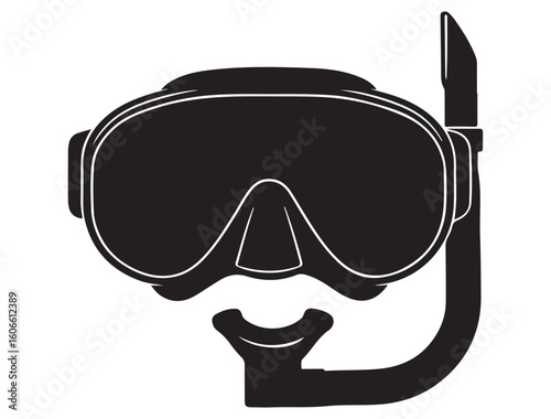 SNORKEL MASK SILHOUETTE
