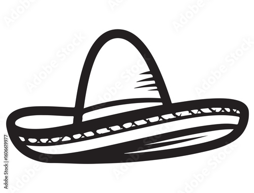 SOMBRERO HAT SILHOUETTE 