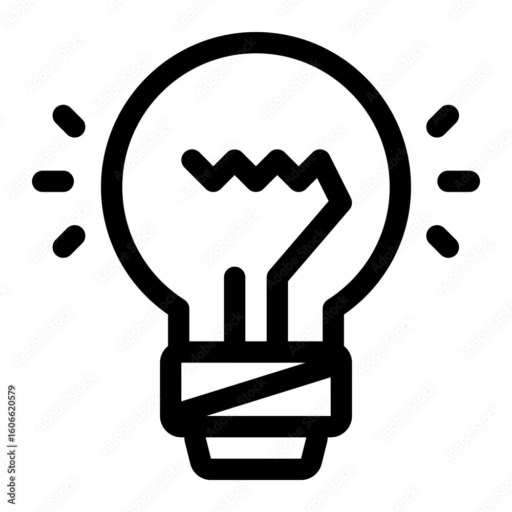 Fototapeta premium Financial Strategy Lightbulb Icon