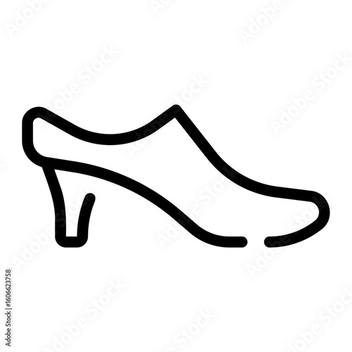 high heels line icon