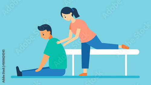 Patient Receiving Physical Therapy for Recovery and Wellness