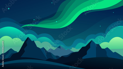 Spectacular Northern Lights Aurora Borealis In Sky Celestial Display