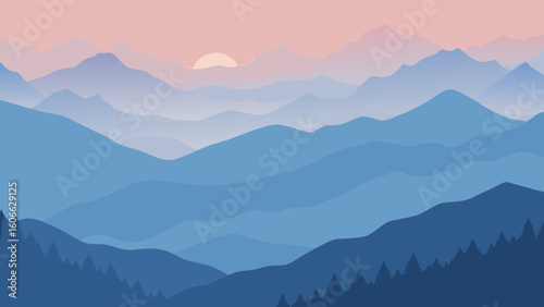 Explore a tranquil mist filled valley in the Appalachian Mountains