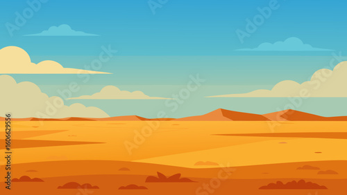 Explore a vast flat plain covered in low hardy scrub brush